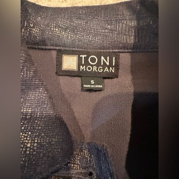 Toni Morgan gray and metallic gold jacket sz small - Picture 5 of 6